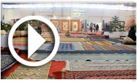 Ambiance de la Foire du tapis et des tissages traditionnels au Kram