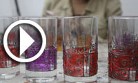 Atelier Katia Sayari pour la peinture sur verre
