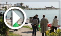 Action de nettoyage des ports puniques par l'association des Riverains de Carthage