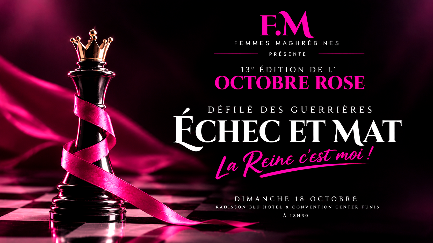 Le magazine Femmes Maghrébines présente la 13e édition de sa campagne Octobre Rose