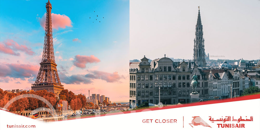 Tunisair Amplifie Ses Connexions : Paris au Petit matin et Bruxelles en Classe Affaires