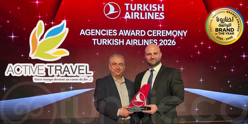 Active Travel démarre 2026 avec deux trophées : Meilleure Agence de Voyages en Tunisie et Leader des Ventes Turkish Airlines