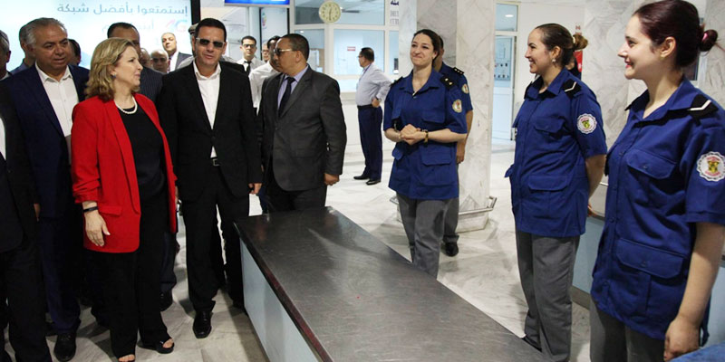 زيارة وزيرة السياحة سلمى اللومي للمطار الدولي بالمنستير