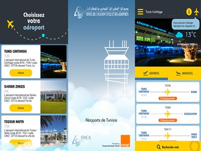 Aéroports de Tunisie la nouvelle application pour les horaires des vols