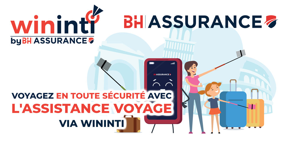BH Assurance propose l'assistance voyage 100% en ligne via Wininti