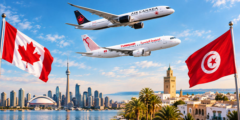 Canada-Tunisie : davantage de vols et de nouvelles possibilités pour les voyageurs tunisiens