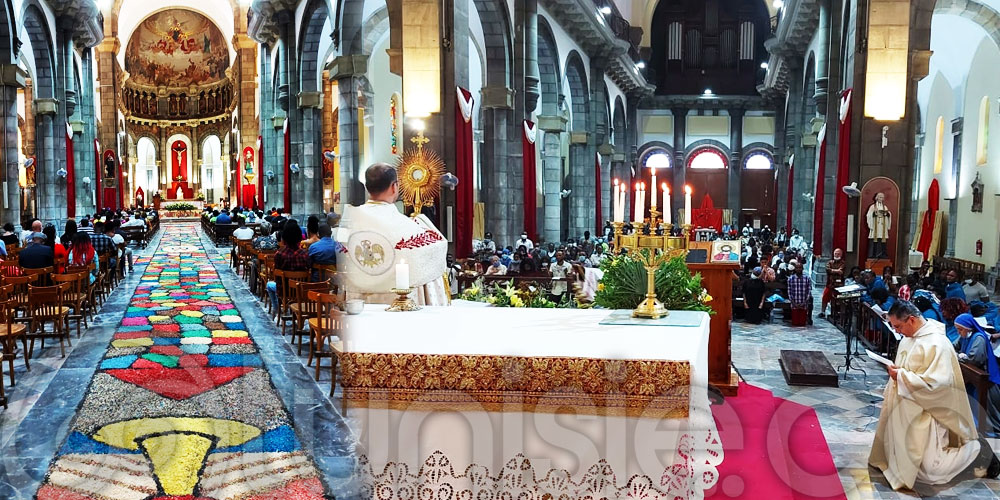 En photos : Célébration de la Fête du Corps et du Sang du CHRIST à la cathédrale de Tunis