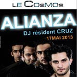 Ce soir, pré-ouverture du COSMOS - Lounge- Bar avec le groupe ALIANZA