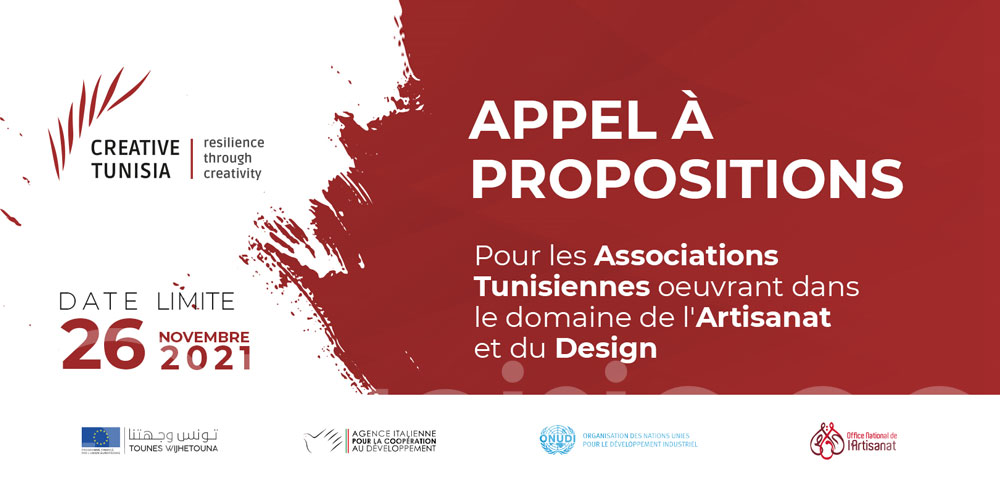 Creative Tunisia lance un appel à propositions pour les associations tunisiennes dans le domaine de l’artisanat et du design
