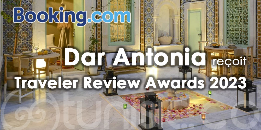 Dar Antonia lauréat du prix ''Traveler Review Awards 2023'' de Booking