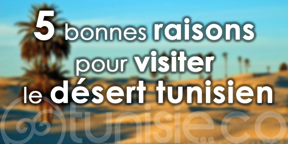 Des raisons pour lesquelles vous devriez visiter le sud tunisien