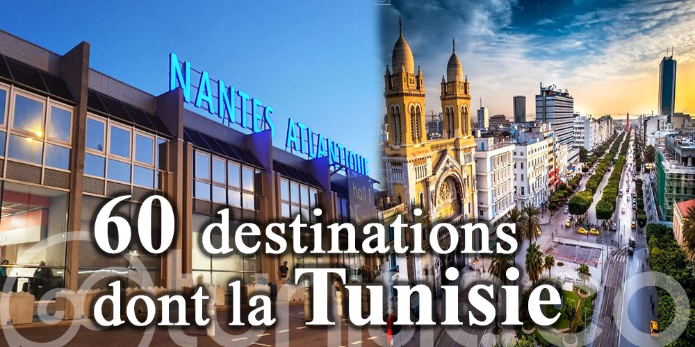 Aéroport de Nantes : 60 destinations dont la Tunisie cet été