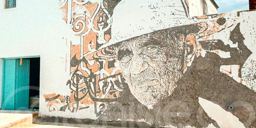 Djerbahood : Nouvelle fresque Vhils, hommage à Hmed Ben Yaala