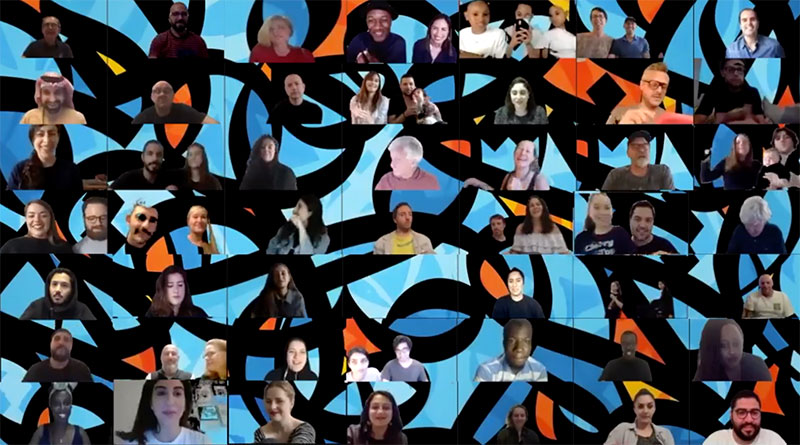 En vidéo : El Seed crée une oeuvre d’art à partir d’une reunion Zoom