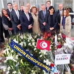 Les Ambassadeurs de l'Union européenne en Tunisie déposent une gerbe de fleurs au Musée de Bardo