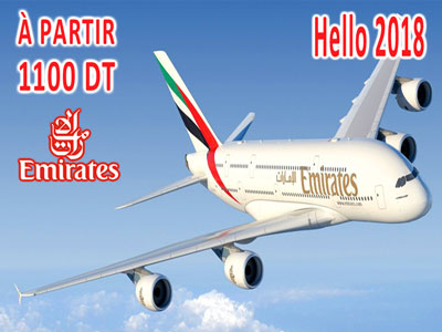 Emirates relance ses vols à partir de 1100 dt pour Dubai
