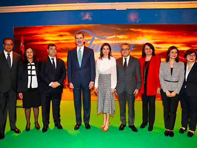 En photos : Le Roi d’Espagne reçu par René Trabelsi au stand tunisien
