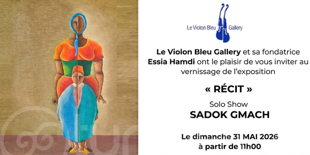 Le Violon Bleu Gallery présente ' RÉCIT ' : Une immersion dans l’œuvre de Sadok Gmach 