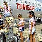 Les Miss Portugal Ã  bord de Tunisair Express, en soutien au tourisme
