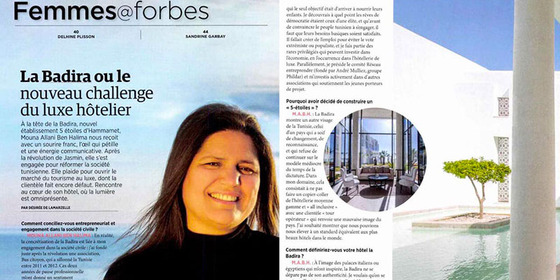 L’hôtelière Mouna Ben Halima sous les projecteurs de Femmes @ Forbes