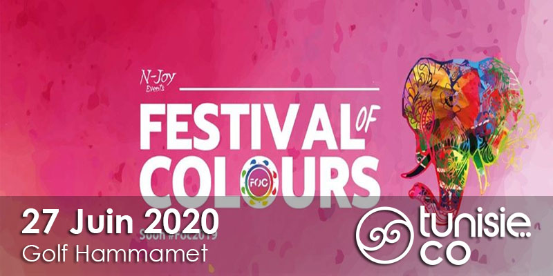 FOC 2020 - Festival Of Colours Tunisia le 27 Juin