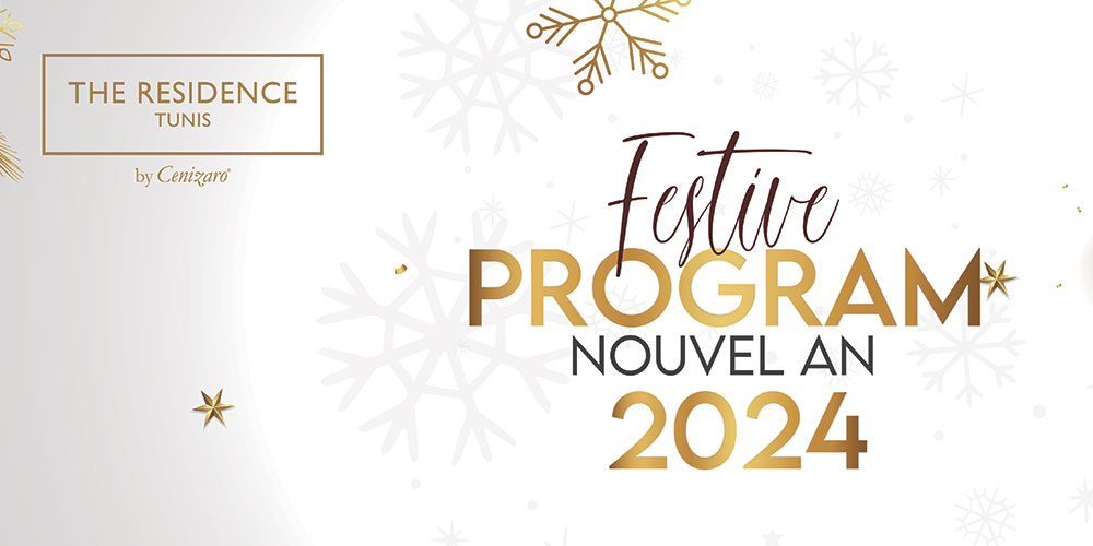 Elégance, Gastronomie et Musique sont au programme à The Residence Tunis pour la soirée du nouvel an !