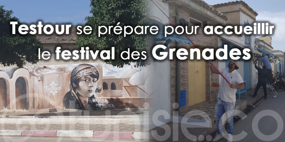 En photos: La ville de Testour se prépare à accueillir le festival des grenades