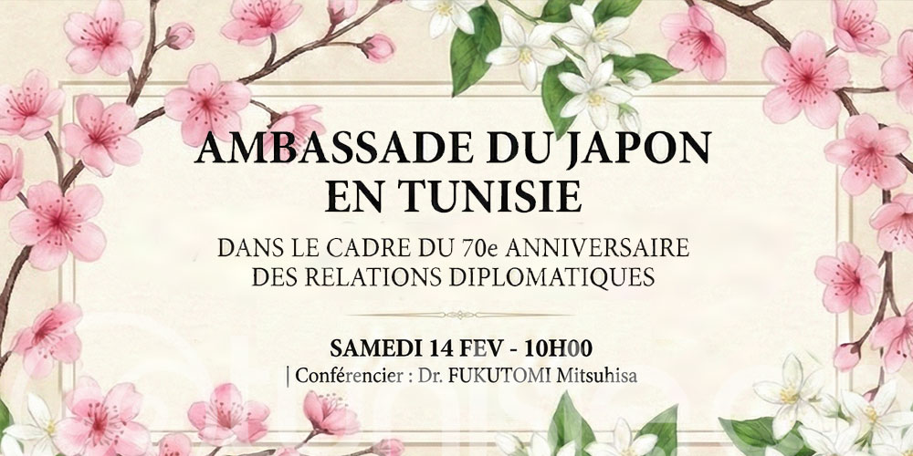 70 ans de relations Tuniso-Japonaises : l’Ambassade du Japon inaugure un cycle de conférences à Tunis