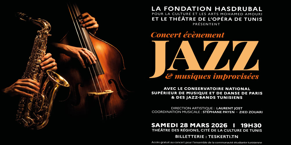 Evénement 'jazz musiques improvisées' fondation hasdrubal pour culture arts mohamed amouri 