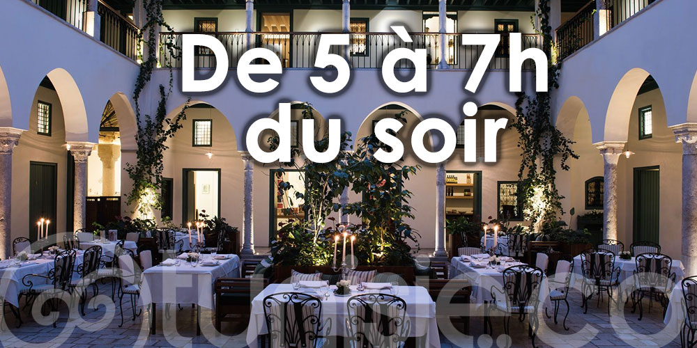 De 5 à 7h du soir : à partir d’aujourd’hui les Tunisiens dîneront à l’heure des Anglais. 