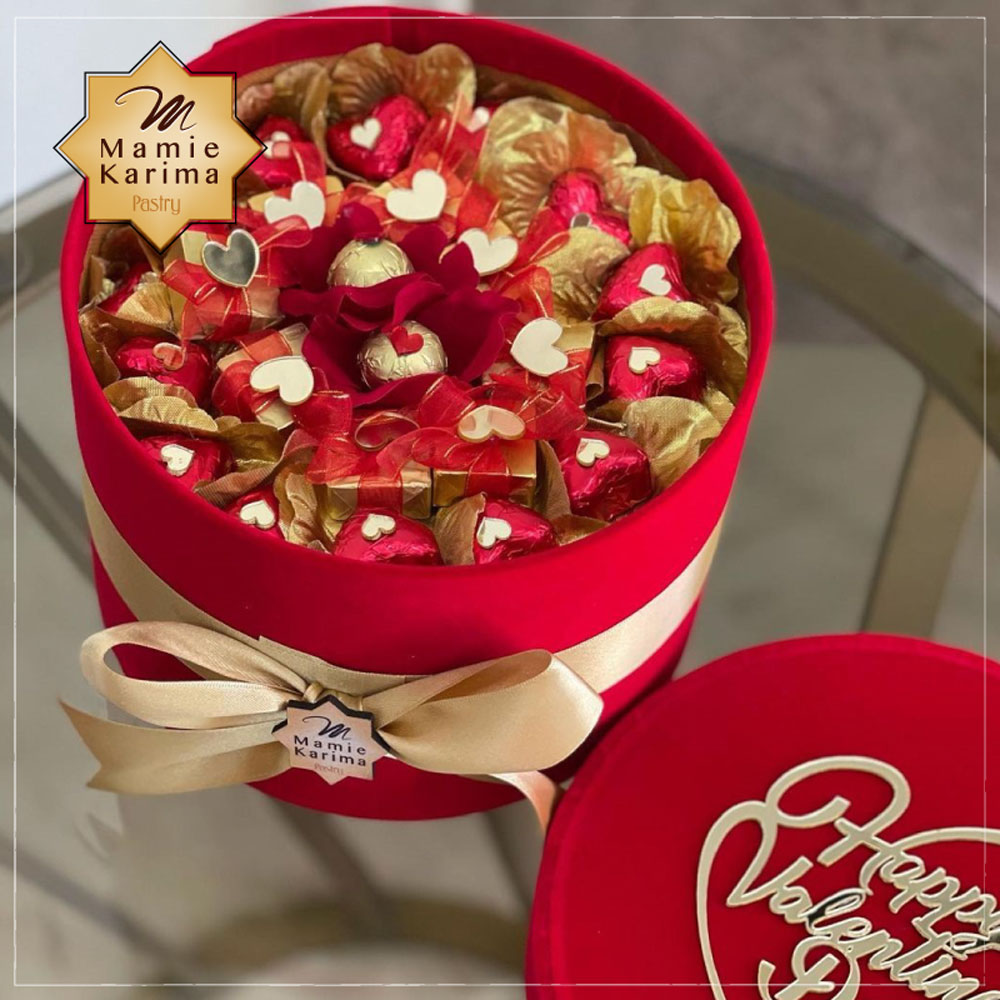 Chocolat et fleurs - cadeau Saint Valentin - Tunisie Cadeaux