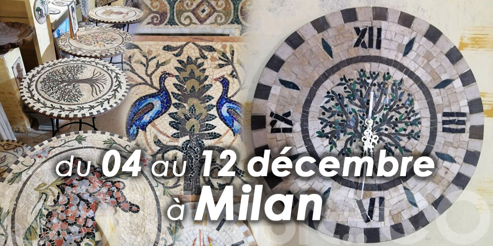 L'artiste tunisien Bairam exposera ses mosaïques à la foire Artigiano in Fiera 2021 à Milan