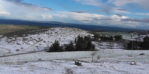 En 5 photos, découvrir TEBOURBA sous la charme de la neige