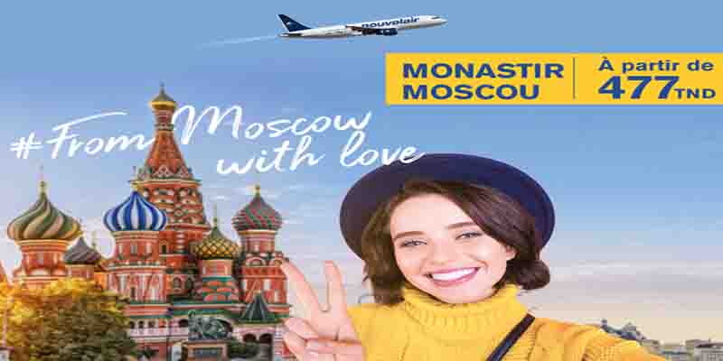 Nouvelair : Les vols les moins chers à booker pour vous évader à Moscou