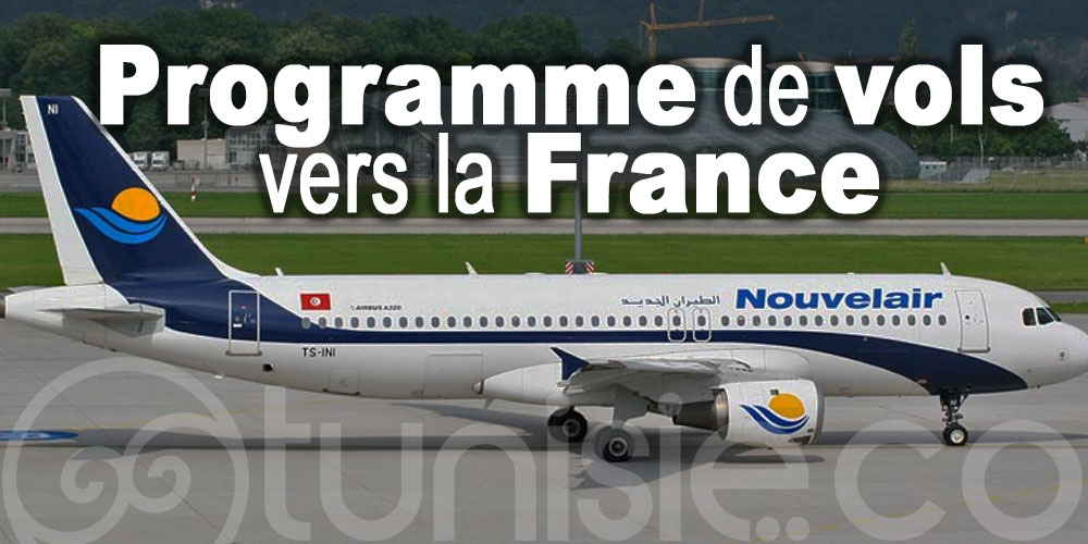 Nouvelair met à jour son programme de vols vers la France