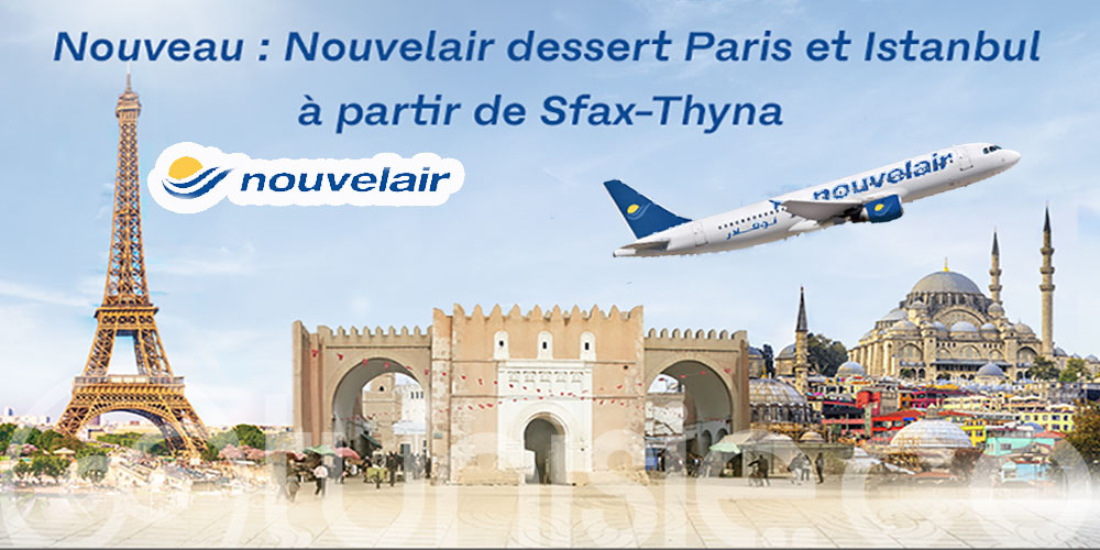 Nouvelair dessert Paris et Istanbul à partir de Sfax-Thyna