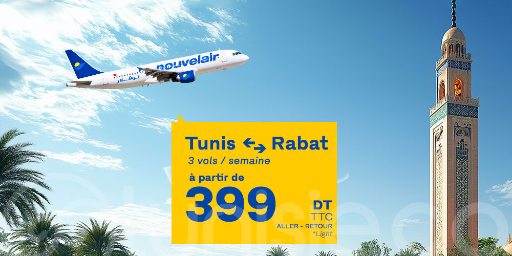 Nouvelair : Découvrez Rabat pour seulement 399 DT TTC l’aller-retour !