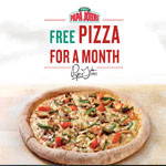 Un mois de pizzas gratuites pour les gagnants du jeu d'ouverture de Papa John´s