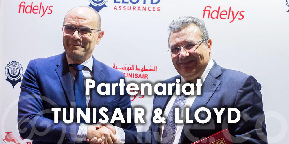  Signature d’une convention de partenariat entre TUNISAIR – FIDELYS & LLOYD ASSURANCES
