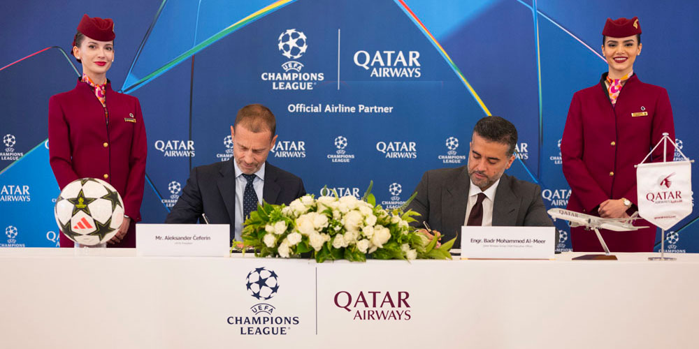 Qatar Airways devient le partenaire aérien officiel de la Ligue des champions de l'UEFA