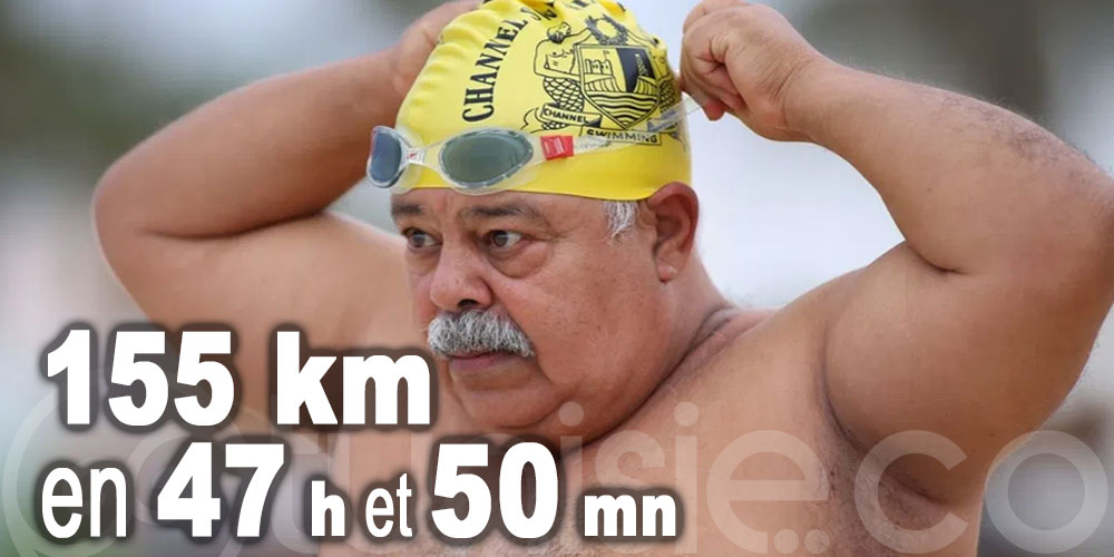 Nouveau record de Nejib Belhedi faisant le tour de Djerba