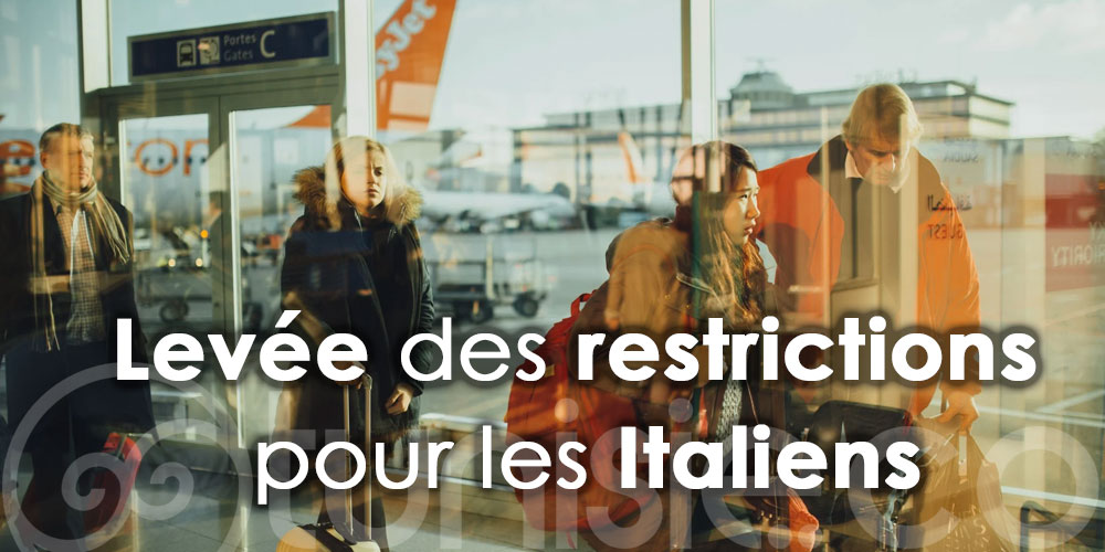 Suppression des restrictions de voyage pour les Italiens arrivant en Tunisie