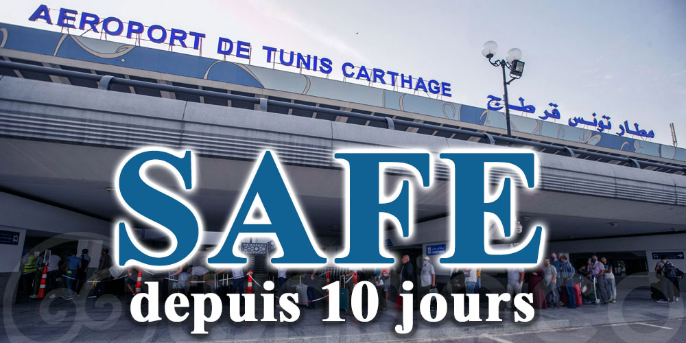 L'aéroport Tunis Carthage est SAFE depuis 10 jours