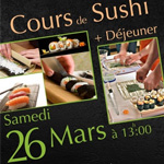 Cours de sushis le 26 Mars au MÃ¶venpick Resort & Marine Spa Sousse  