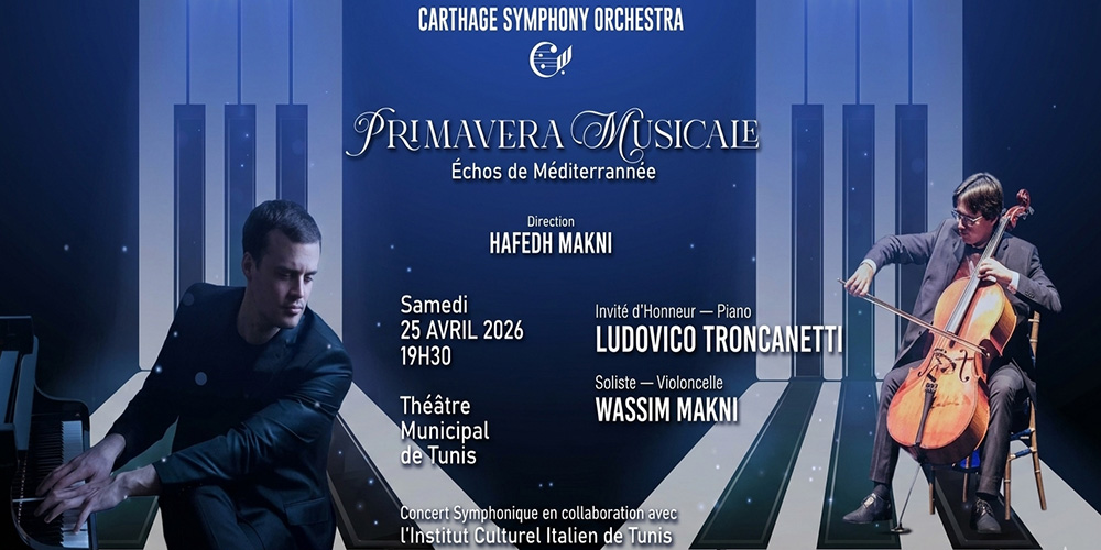 Primavera Musicale : une soirée symphonique d’exception au Théâtre municipal de Tunis