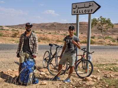  En Photos : Tarek Laabidi en vélo du village fantôme Zéraoua, à Ksar Hallouf en 24 h