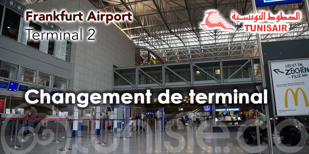 Tunisair change de terminal à Frankfurt
