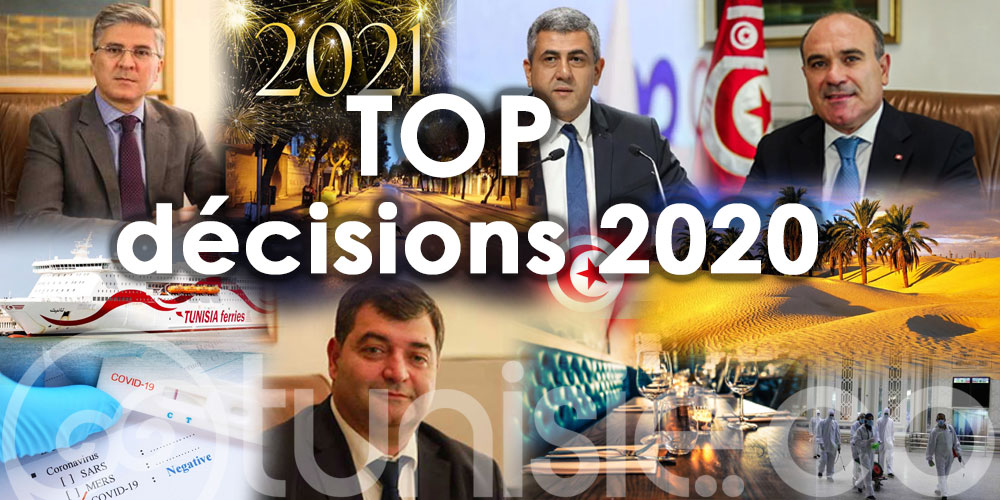Top décisions impactantes sur le tourisme tunisien en 2020