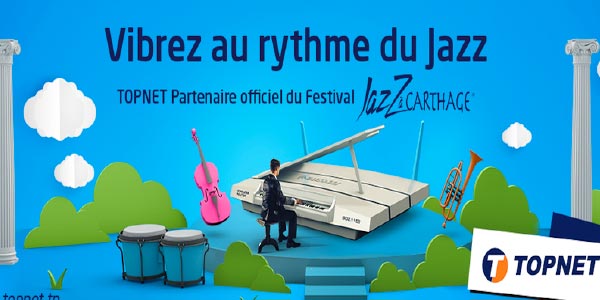 TOPNET, partenaire officiel du festival Jazz Ã  Carthage