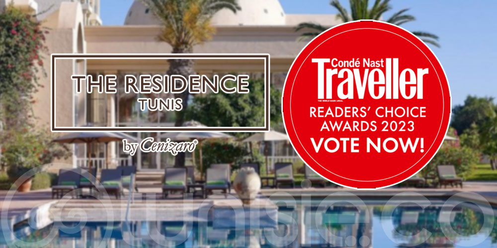 Faites le Choix de The Residence Tunis au Condé Nast Traveler's Choice Awards